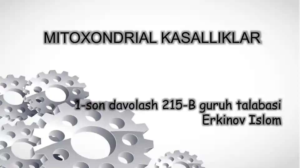 Mitoxondrial kasalliklar