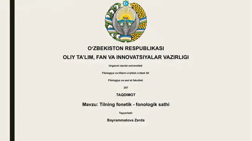 Tilning fonetik - fonologik sathi