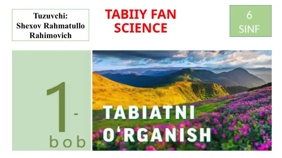 Tabiiy Fan Science