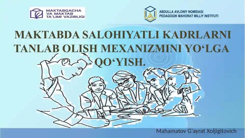 MahamatovG‘ayratXoljigitovich