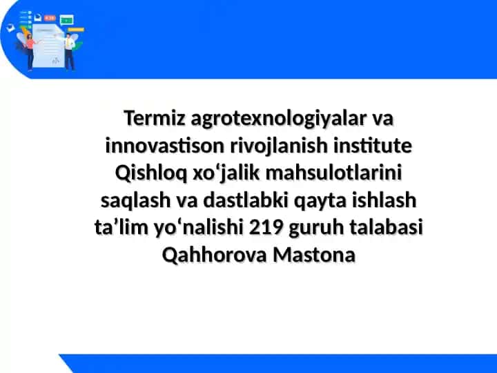 Termiz agrotexnologiyalar va innovatsiyalar rivojlanish instituti