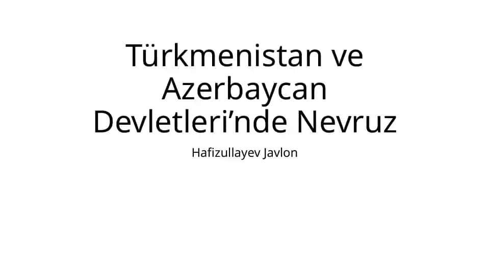 Nevruz Bayramı