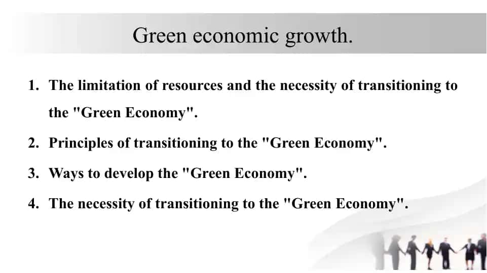 Green economic growth