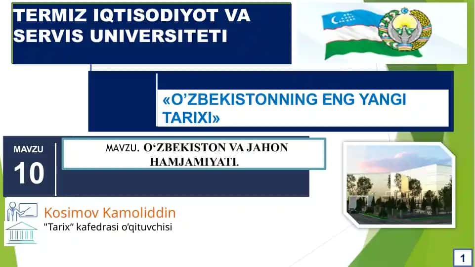 O‘zbekistonning eng yangi tarixi