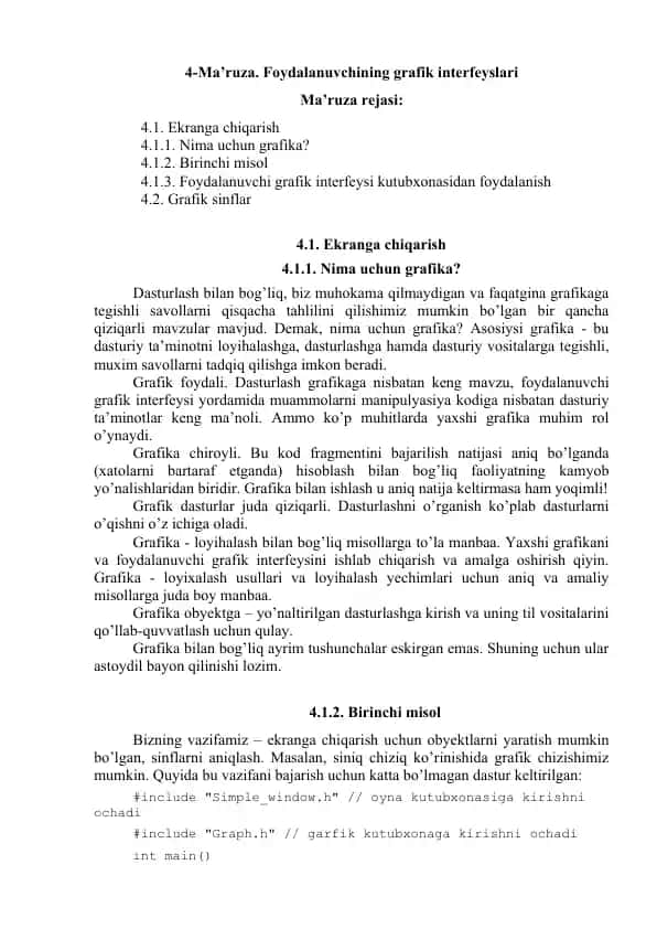 Grafik interfeyslari