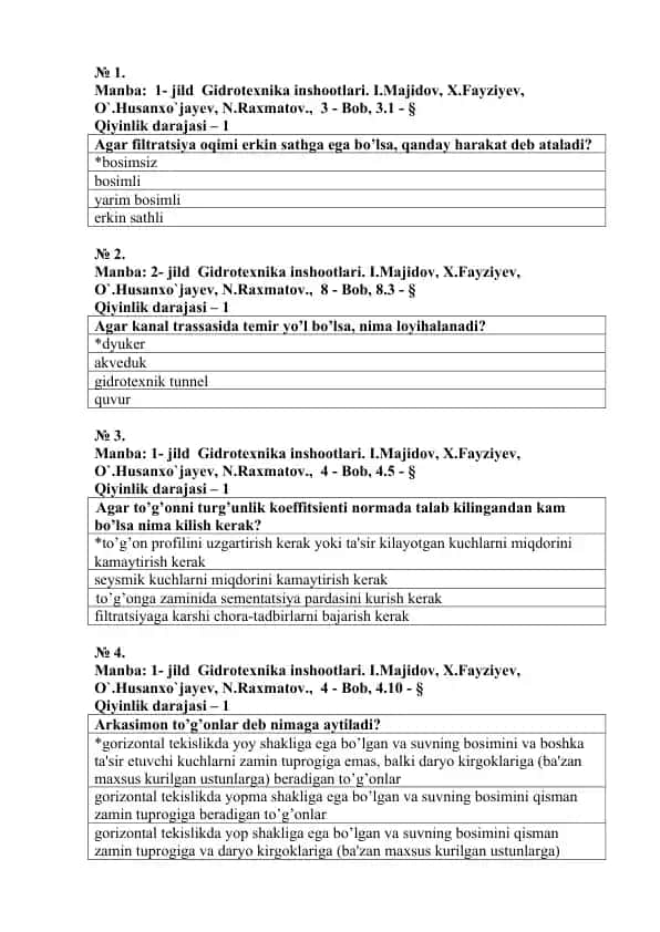 Gidrotexnika inshootlari