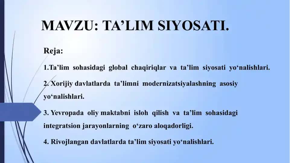 Ta'lim Siyosati