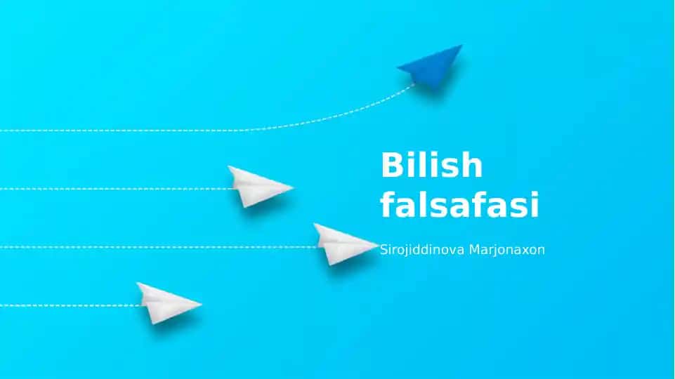 Bilish falsafasi