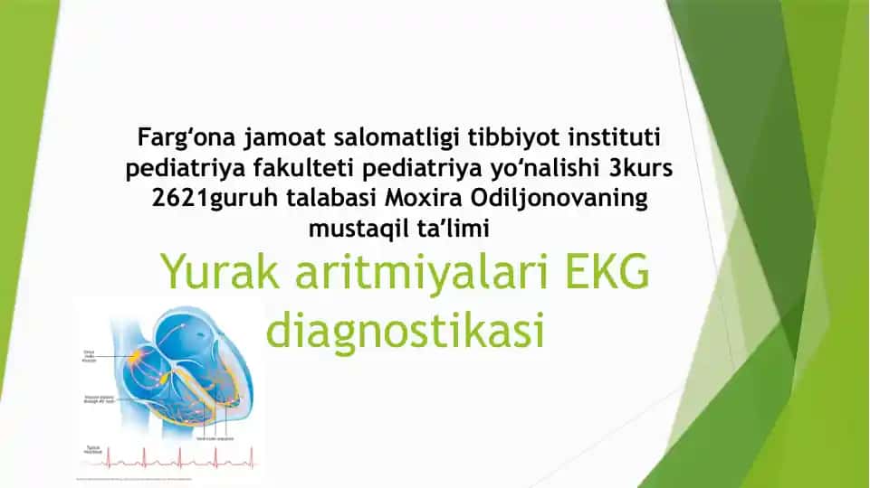 Yurak aritmiyalari EKG diagnostikasi