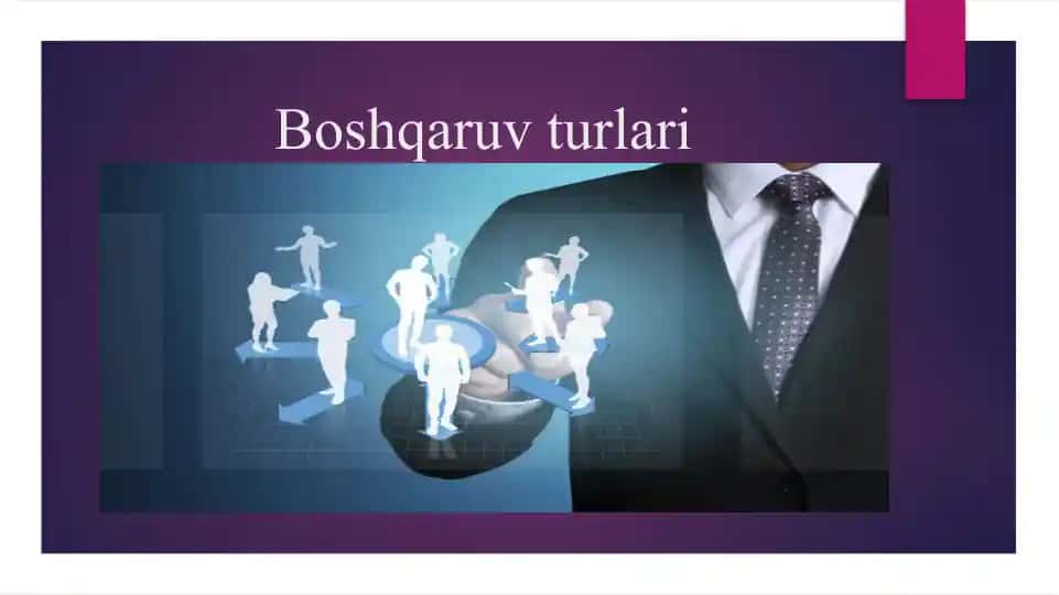 Boshqaruv turlari