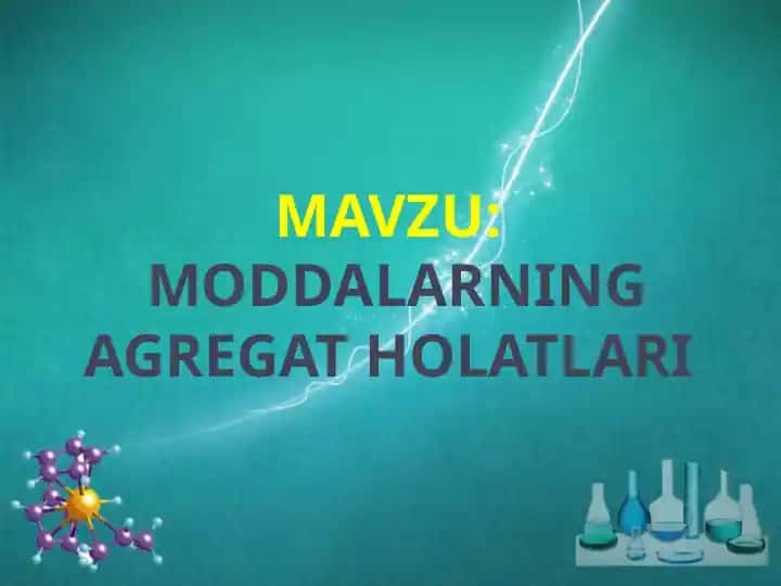 Moddalarning agregat holatlari