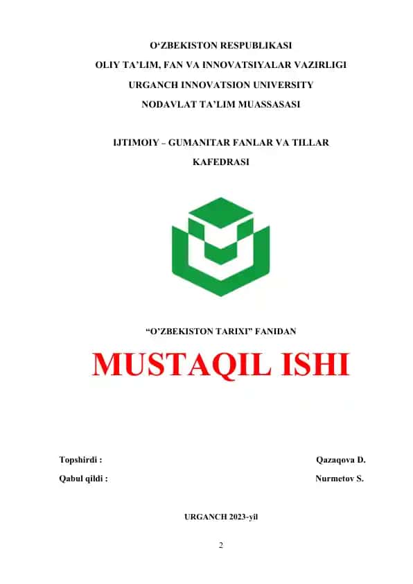 O’ZBEKISTON TARIXI. O’RTA OSIYODAGI MEZOLIT DAVRI IBTIDOIY MANZILGOHLARI XARITASINI TUZISH