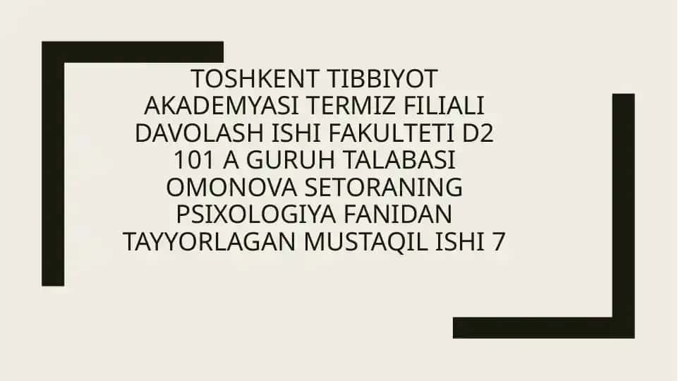 Psixologik salomatlik mezonlari