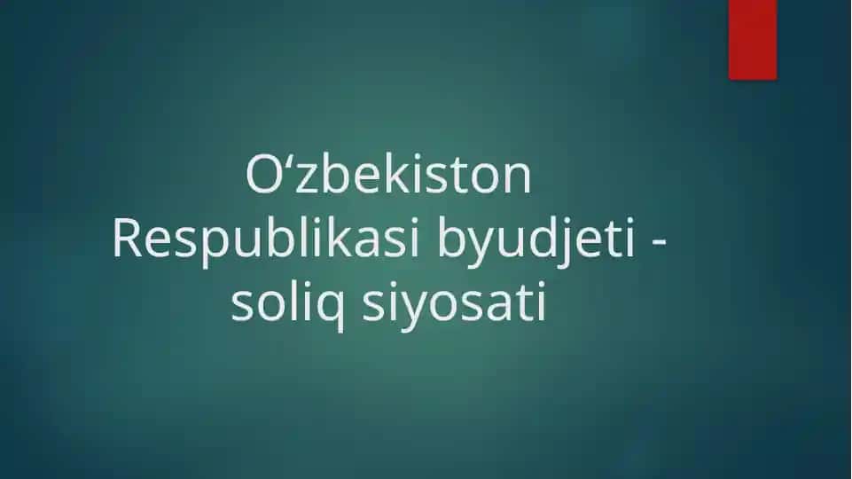 Byudjet–soliqsiyosati