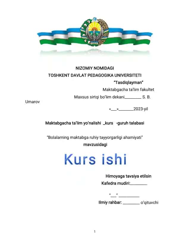 Bolalarning maktabga ruhiy tayyorgarligi ahamiyati