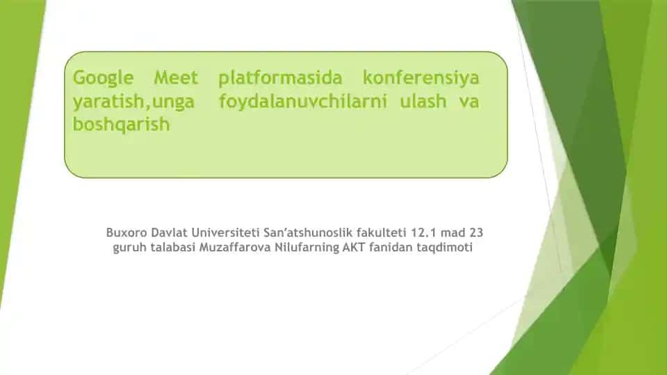 Google Meet platformasi