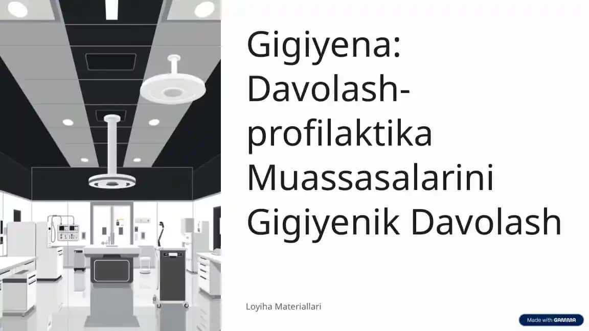 Davolash profilaktika jamoat