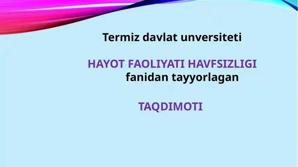 Termiz davlat universiteti