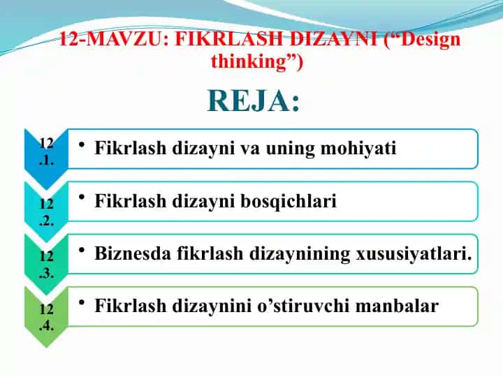 Fikrlash Dizayni (Design Thinking)