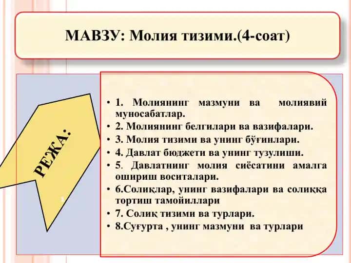 Moliya tizimi