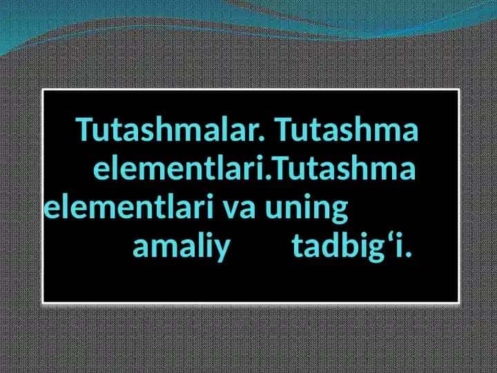 Tutashmalar