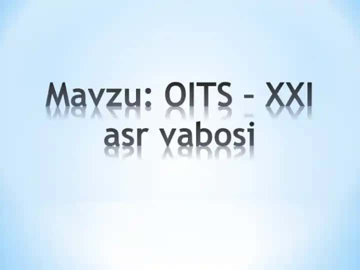 OITS asr vabosi