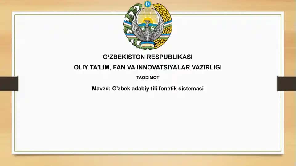O'zbek adabiy tilifonetĭk sistematasi