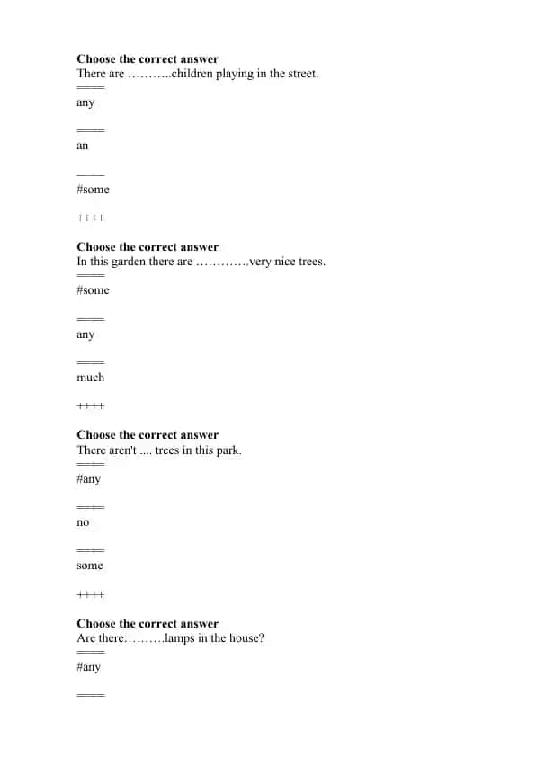 English Grammar Test