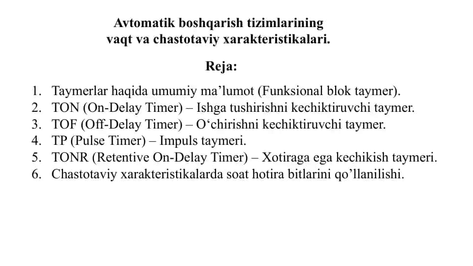 Taymerlar