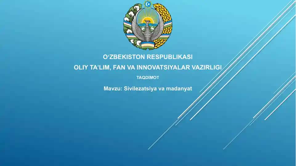 Sivilizatsiya va madaniyat