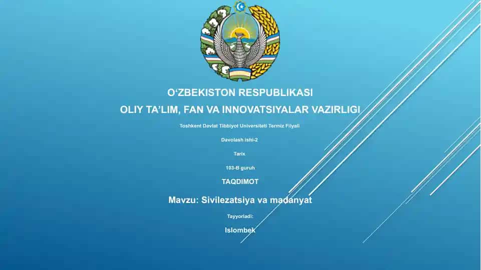 Sivilizatsiya va madaniyat