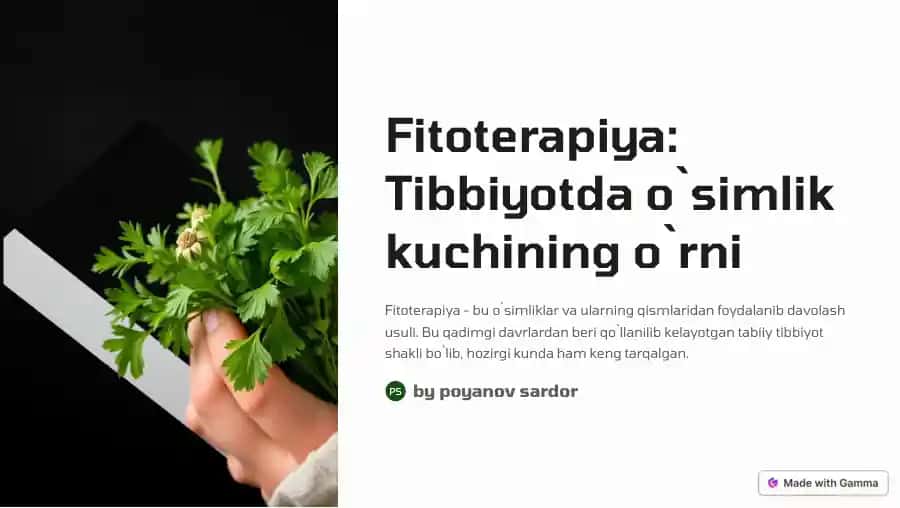 Fitoterapiya
