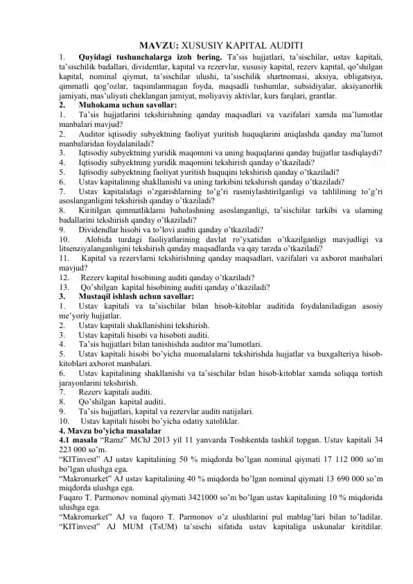 Xususiy Kapital Audit