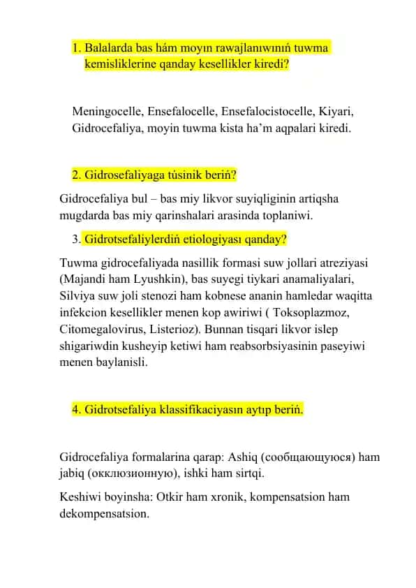 Moyin tuwma keselliklari