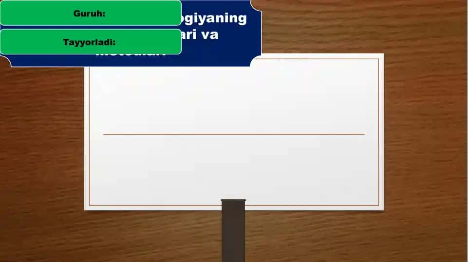 Ijtimoiy psixalogiyaning asosiy tushunchalari va metodlari