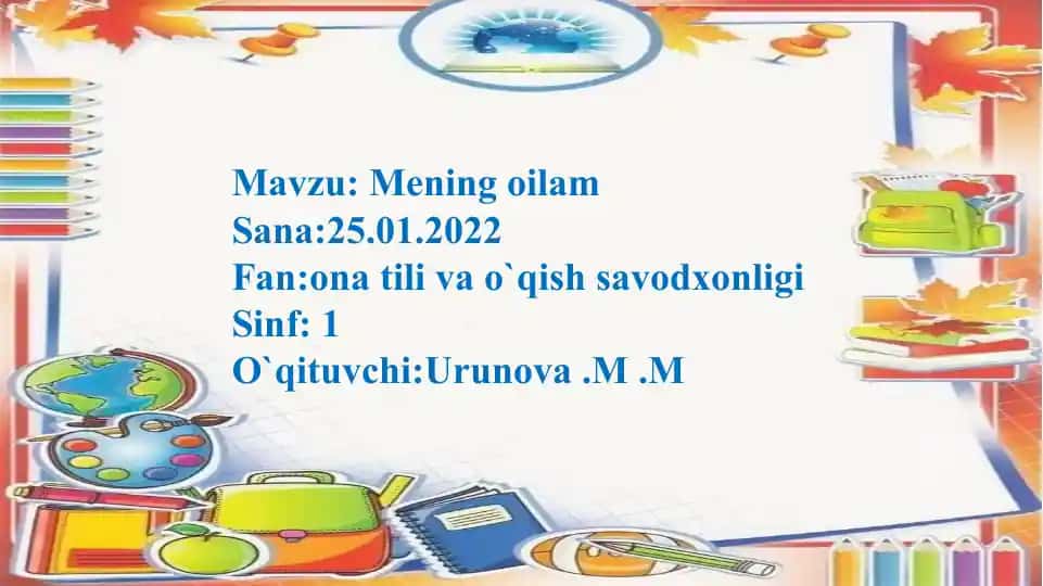 Mening oilam