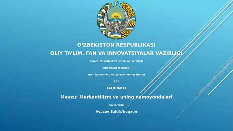 Merkantilizm va uning namoyondalari