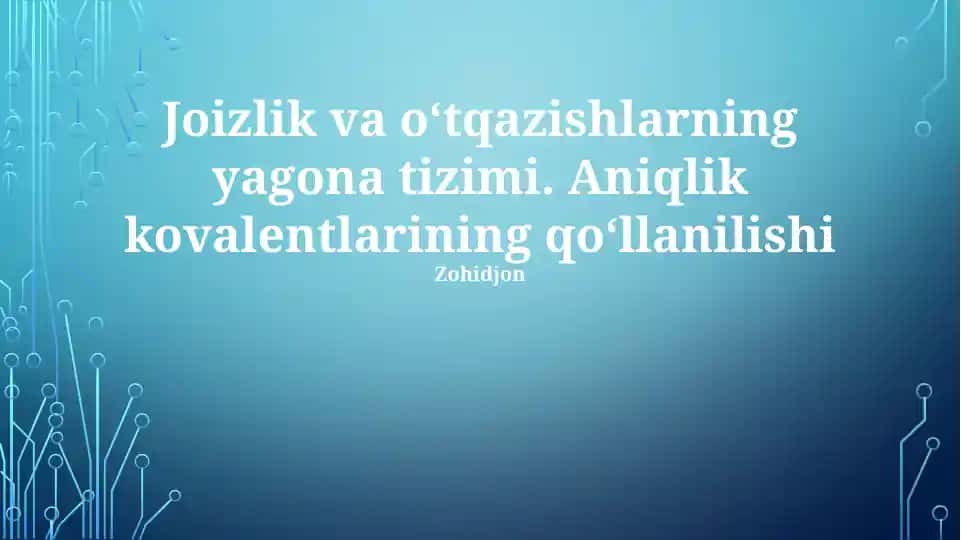 Aniq Potentsiometr Integratsiyasi