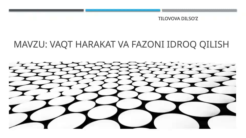 Fazo va vaqt yoki Makon va zamon