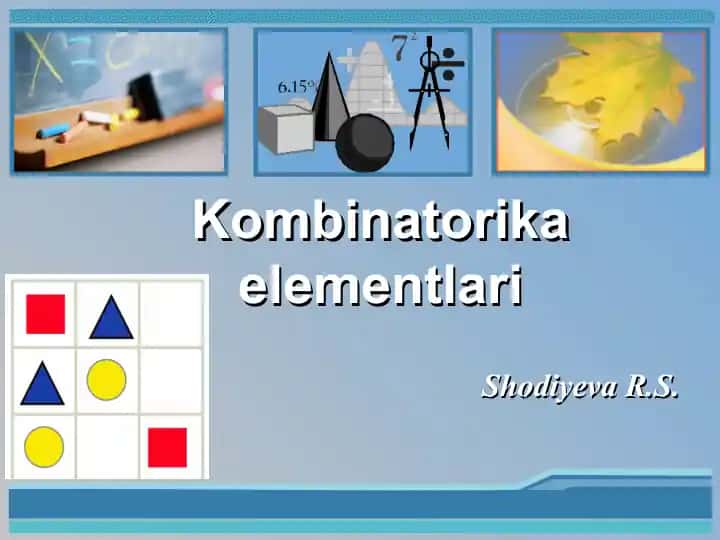 Kombinatorika elementlari