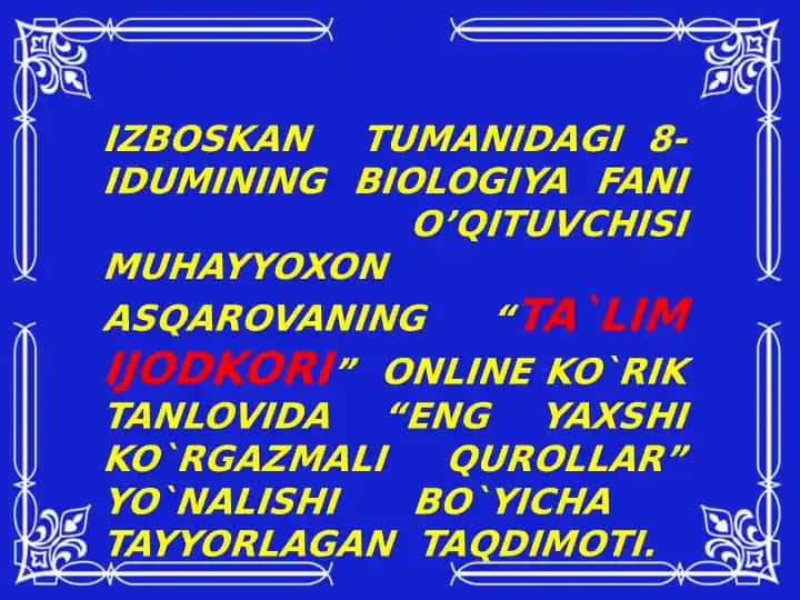 Ta`limijodkori Online
