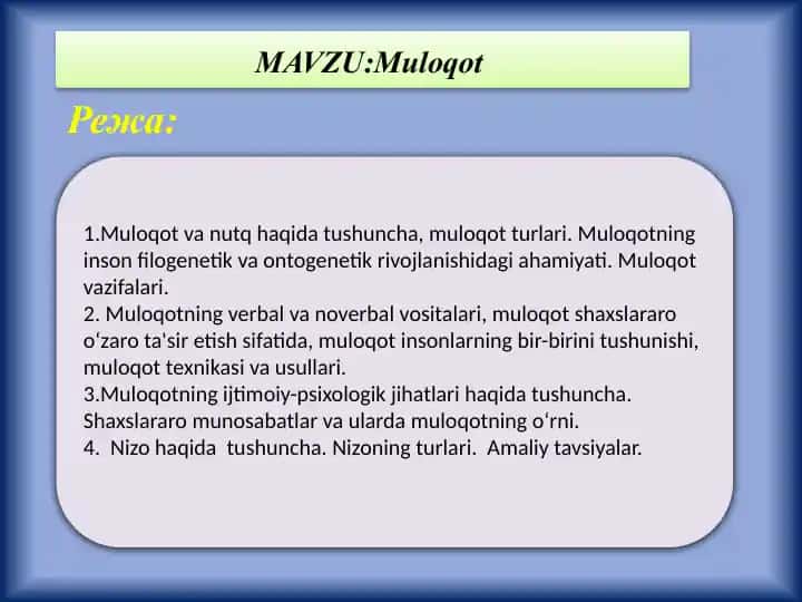 Muloqot