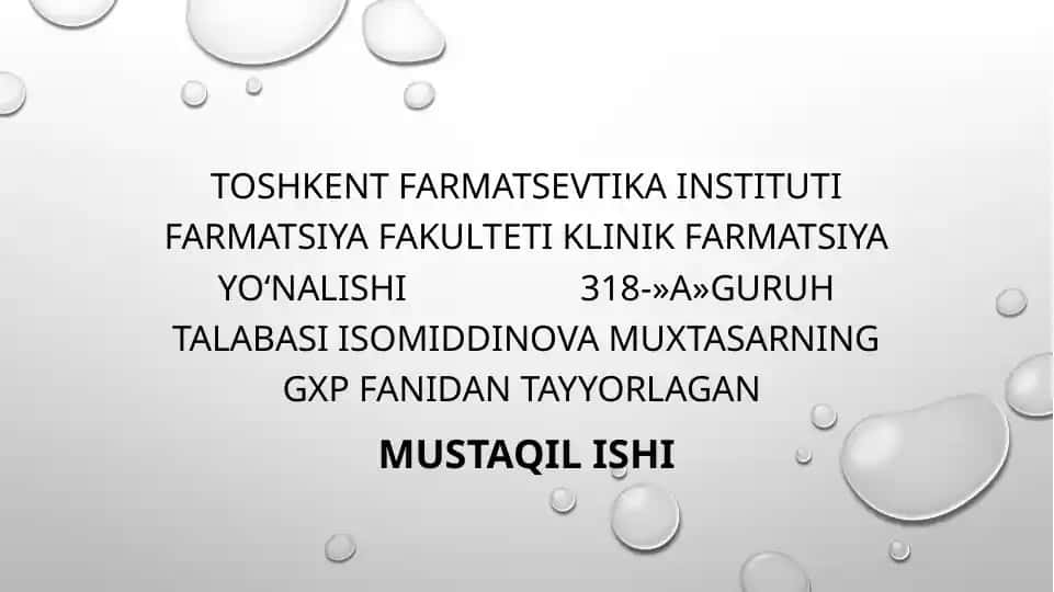Farmatsevtik mahsulotlarni ro‘yxatdan o‘tkazish