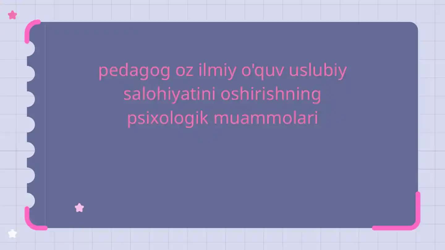Pedagogika psixologiyasi