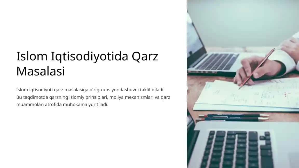 Islom Iqtisodiyotida Qarz Masalasi
