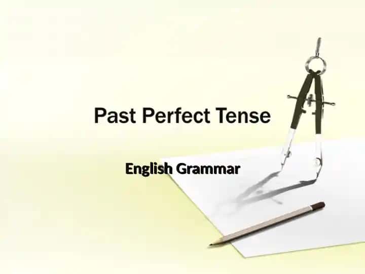 Past Perfect Tense