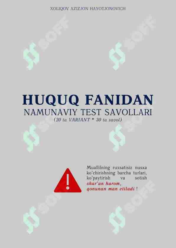 Huquq test