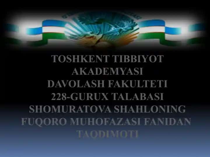 Xalqaro Terrorizm va Aholi Muhozasasi