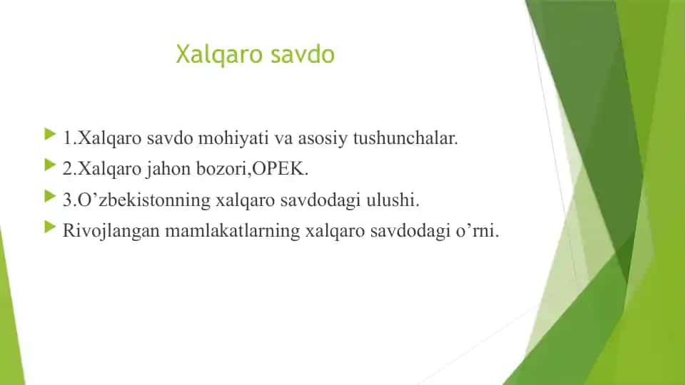 Xalqarosavdo