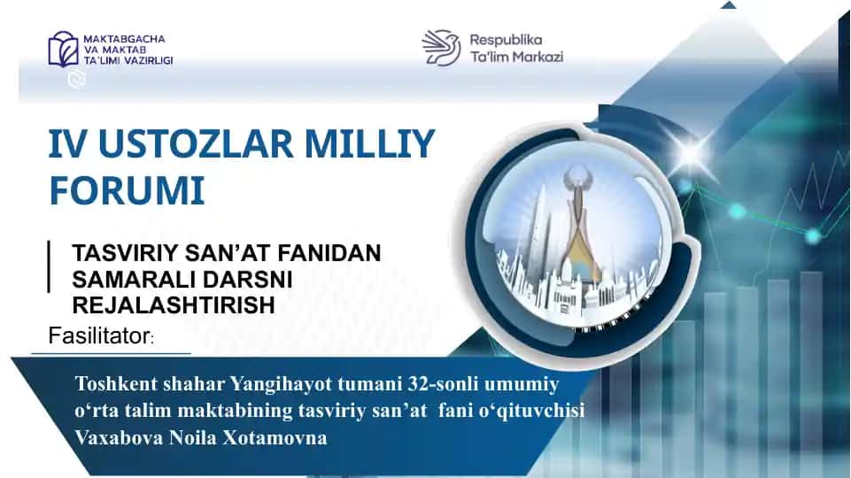 TASVIRIY SAN’AT FANIDAN SAMARALI DARSNI REJALASHTIRISH